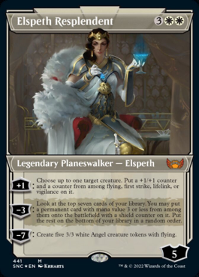 Elspeth Resplendent (Showcase Art Deco Foil Etched) [Streets of New Capenna] | I Want That Stuff Brandon