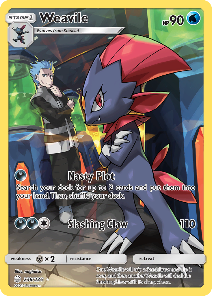 Weavile (238/236) [Sun & Moon: Cosmic Eclipse] | I Want That Stuff Brandon