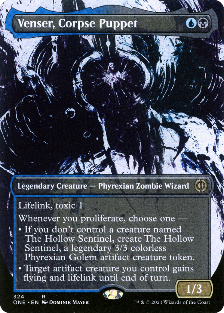 Venser, Corpse Puppet (Borderless Ichor) [Phyrexia: All Will Be One] | I Want That Stuff Brandon