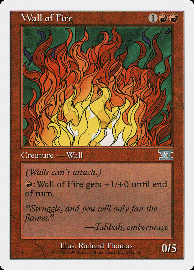 Wall of Fire [Classic Sixth Edition] | I Want That Stuff Brandon