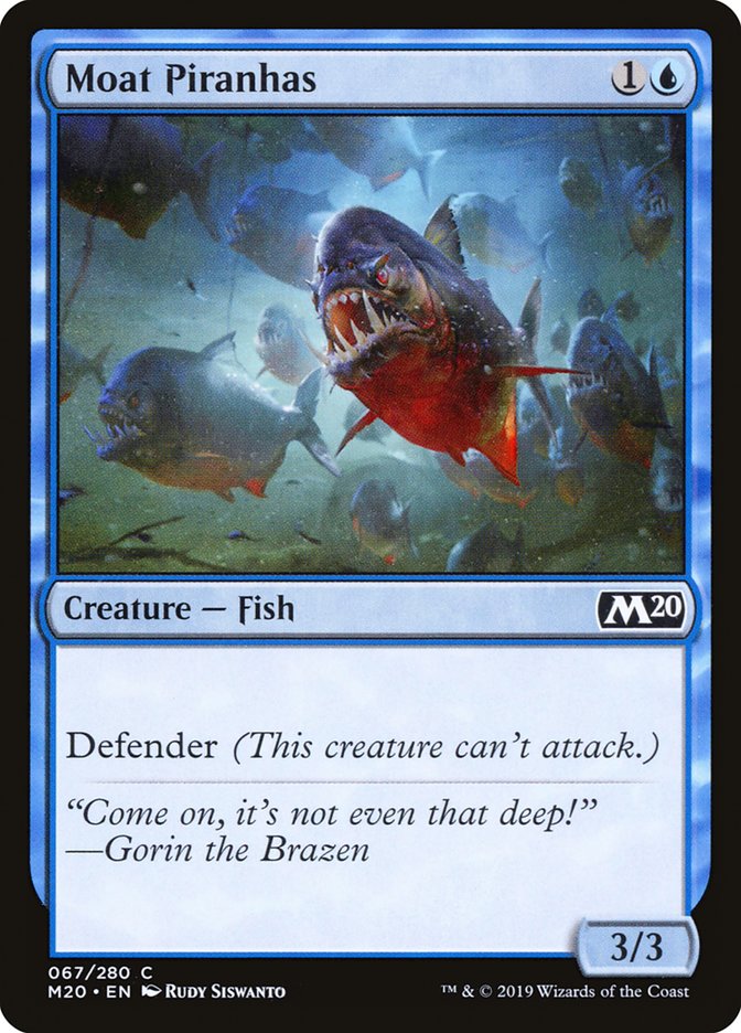 Moat Piranhas [Core Set 2020] | I Want That Stuff Brandon