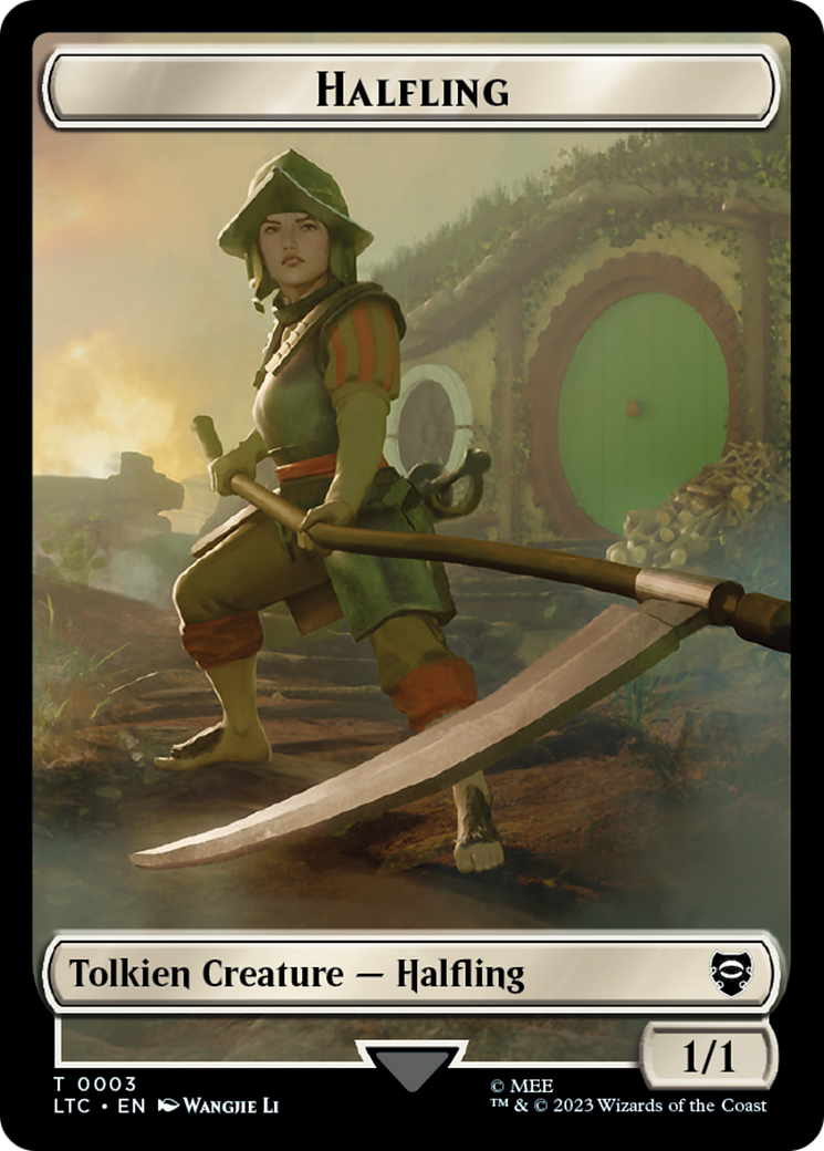 Halfling // Treasure Token [The Lord of the Rings: Tales of Middle-Earth Commander Tokens] | I Want That Stuff Brandon