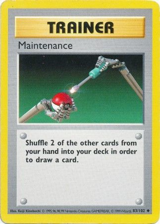 Maintenance (83/102) [Base Set Shadowless Unlimited] | I Want That Stuff Brandon
