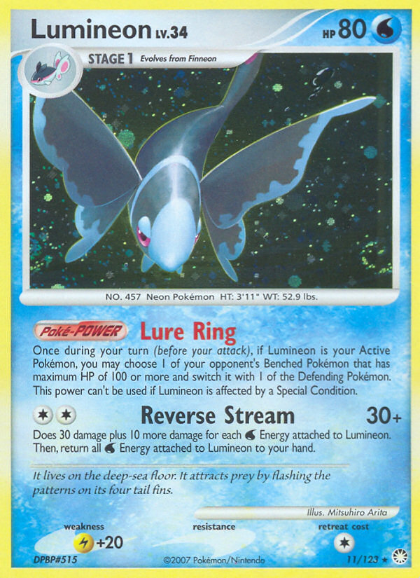 Lumineon (11/123) [Diamond & Pearl: Mysterious Treasures] | I Want That Stuff Brandon