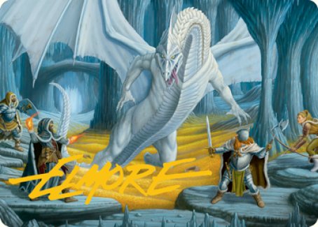 Cave of the Frost Dragon Art Card (Gold-Stamped Signature) [Dungeons & Dragons: Adventures in the Forgotten Realms Art Series] | I Want That Stuff Brandon