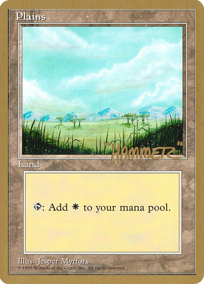 Plains (shr365) (Shawn "Hammer" Regnier) [Pro Tour Collector Set] | I Want That Stuff Brandon