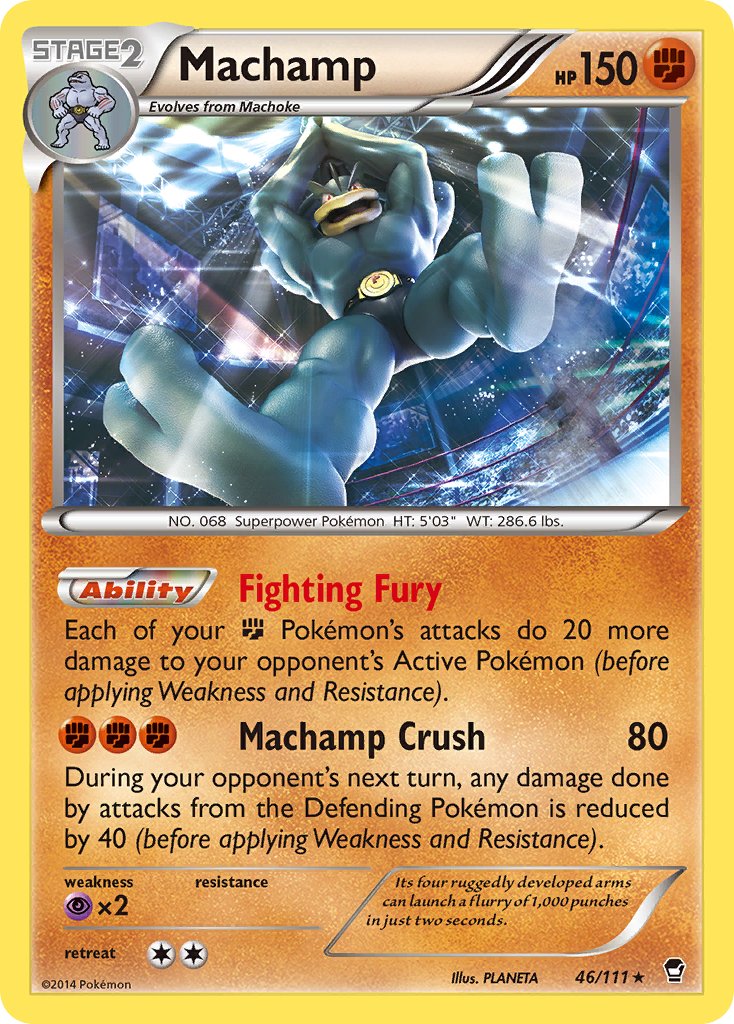Machamp (46/111) (Cosmos Holo) (Blister Exclusive) [XY: Furious Fists] | I Want That Stuff Brandon
