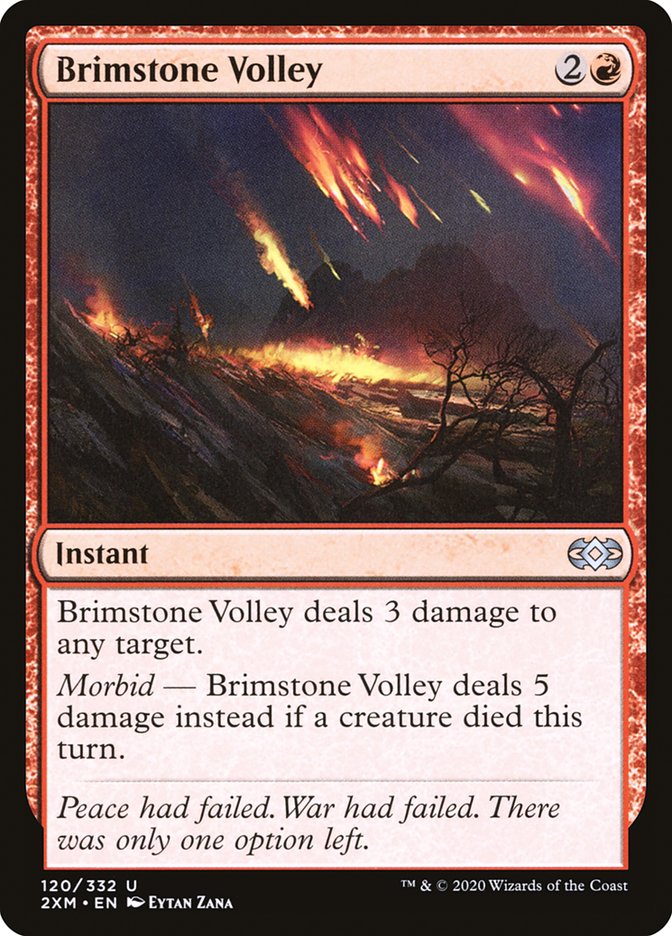 Brimstone Volley [Double Masters] | I Want That Stuff Brandon