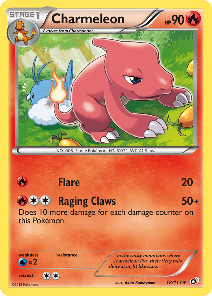 Charmeleon (18/113) [Black & White: Legendary Treasures] | I Want That Stuff Brandon