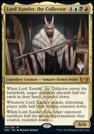 Lord Xander, the Collector (Promo Pack) [Streets of New Capenna Promos] | I Want That Stuff Brandon