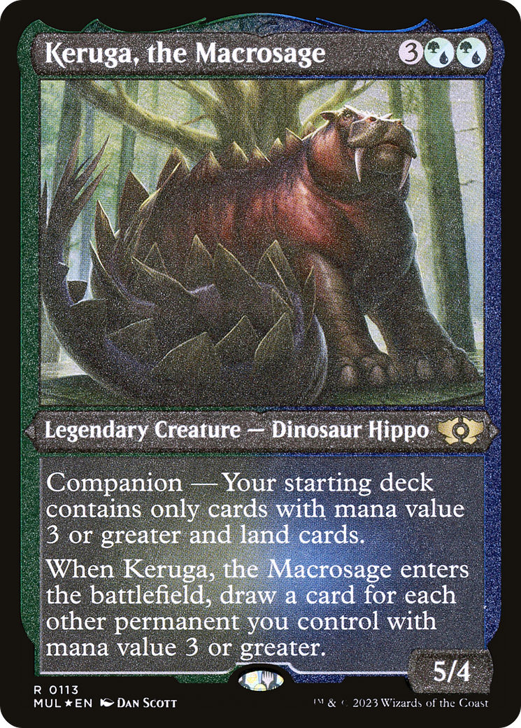 Keruga, the Macrosage (Foil Etched) [Multiverse Legends] | I Want That Stuff Brandon