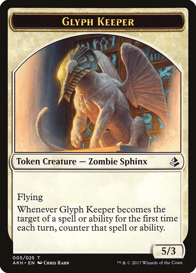 Glyph Keeper Token [Amonkhet Tokens] | I Want That Stuff Brandon