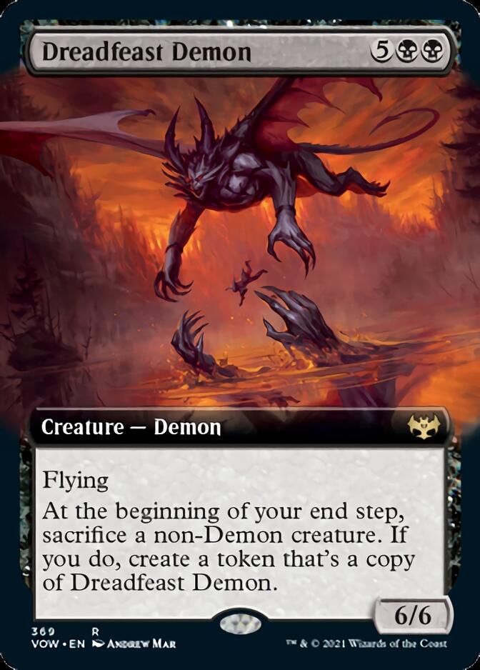 Dreadfeast Demon (Extended Art) [Innistrad: Crimson Vow] | I Want That Stuff Brandon