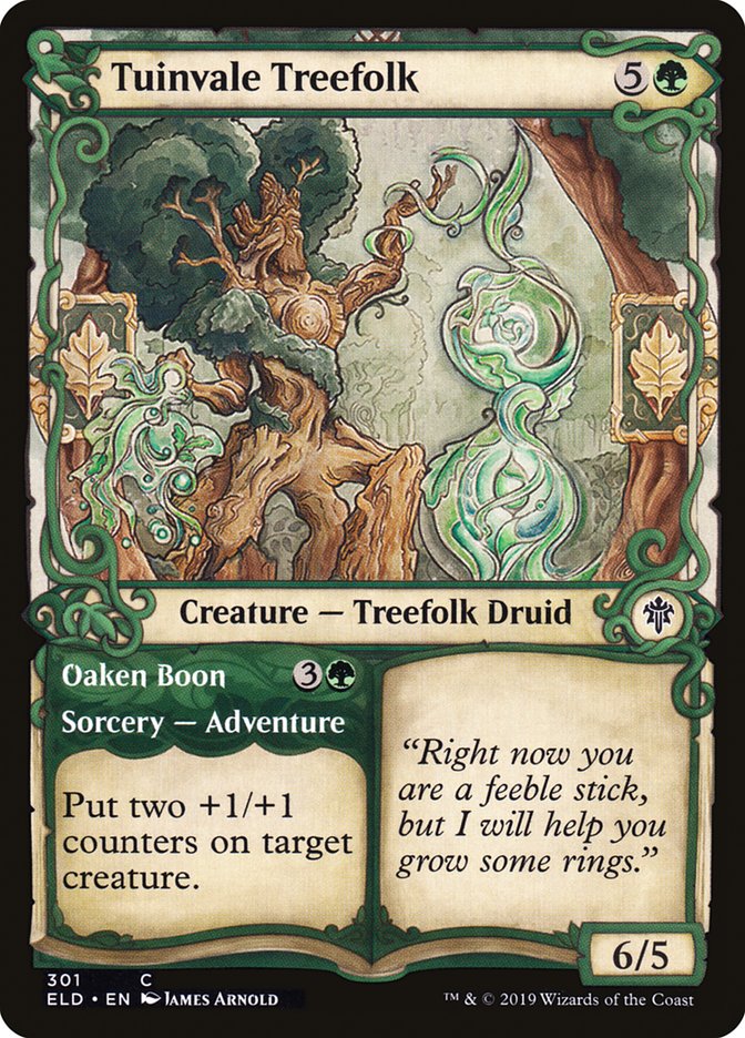 Tuinvale Treefolk // Oaken Boon (Showcase) [Throne of Eldraine] | I Want That Stuff Brandon