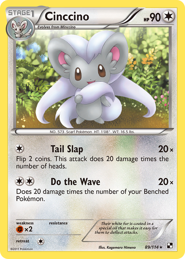 Cinccino (89/114) [Black & White: Base Set] | I Want That Stuff Brandon