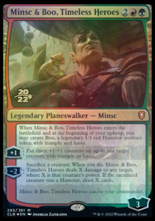 Minsc & Boo, Timeless Heroes [Commander Legends: Battle for Baldur's Gate Prerelease Promos] | I Want That Stuff Brandon