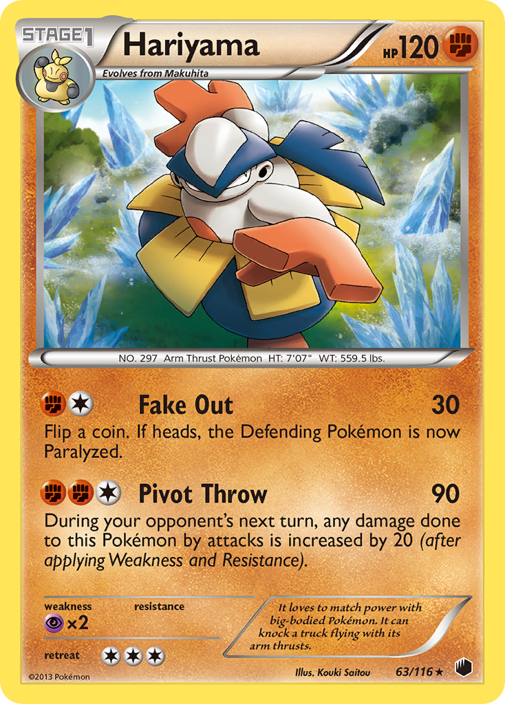 Hariyama (63/116) [Black & White: Plasma Freeze] | I Want That Stuff Brandon