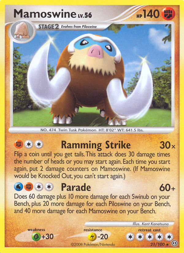 Mamoswine (21/100) [Diamond & Pearl: Stormfront] | I Want That Stuff Brandon