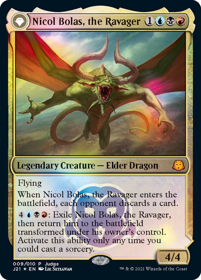 Nicol Bolas, the Ravager // Nicol Bolas, the Arisen [Judge Gift Cards 2021] | I Want That Stuff Brandon