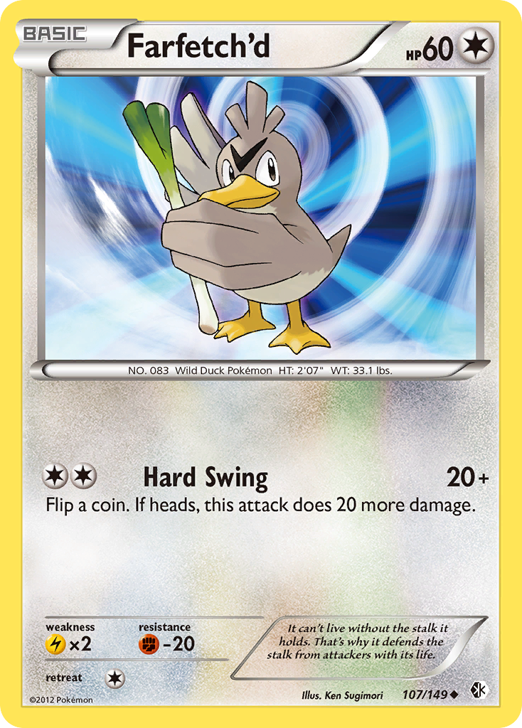 Farfetch'd (107/149) [Black & White: Boundaries Crossed] | I Want That Stuff Brandon