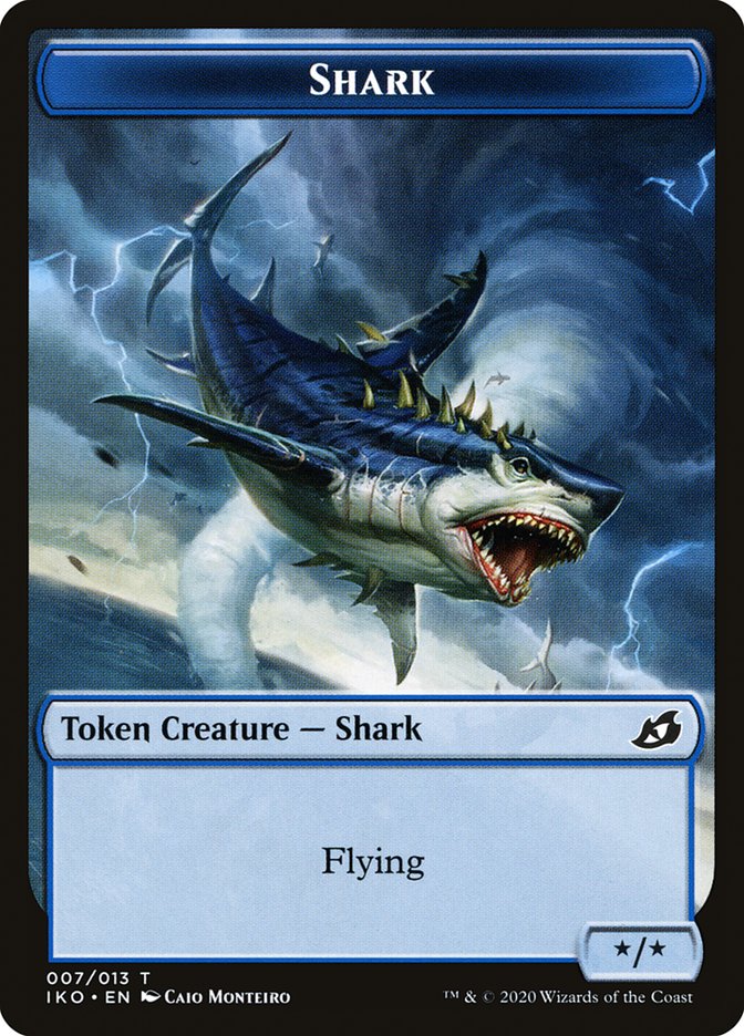 Shark Token [Ikoria: Lair of Behemoths Tokens] | I Want That Stuff Brandon