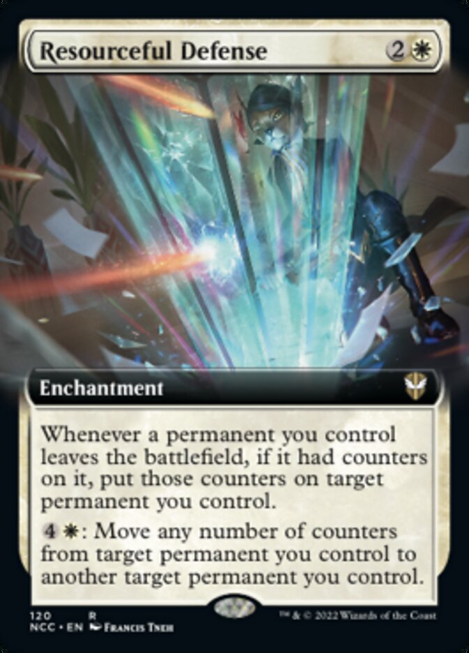 Resourceful Defense (Extended Art) [Streets of New Capenna Commander] | I Want That Stuff Brandon