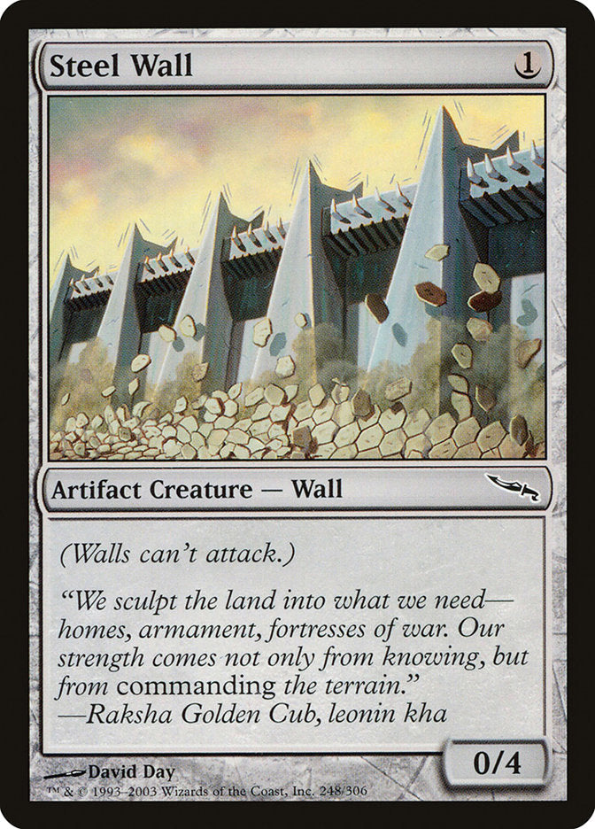 Steel Wall [Mirrodin] | I Want That Stuff Brandon