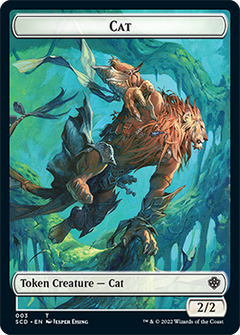 Saproling // Cat Double-Sided Token [Starter Commander Decks] | I Want That Stuff Brandon