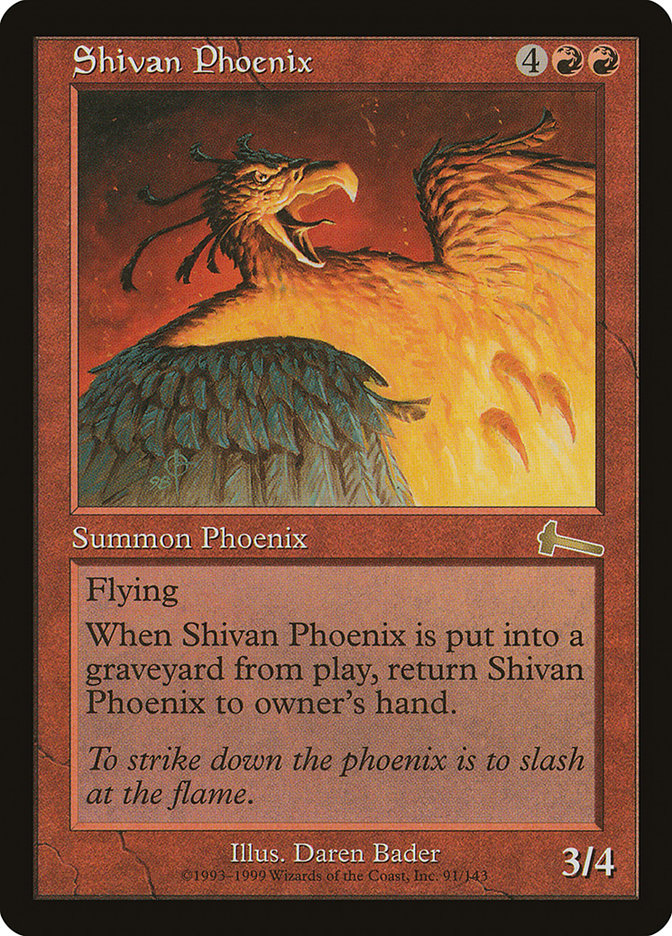 Shivan Phoenix [Urza's Legacy] | I Want That Stuff Brandon