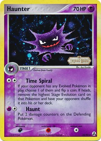 Haunter (35/92) (Stamped) [EX: Legend Maker] | I Want That Stuff Brandon