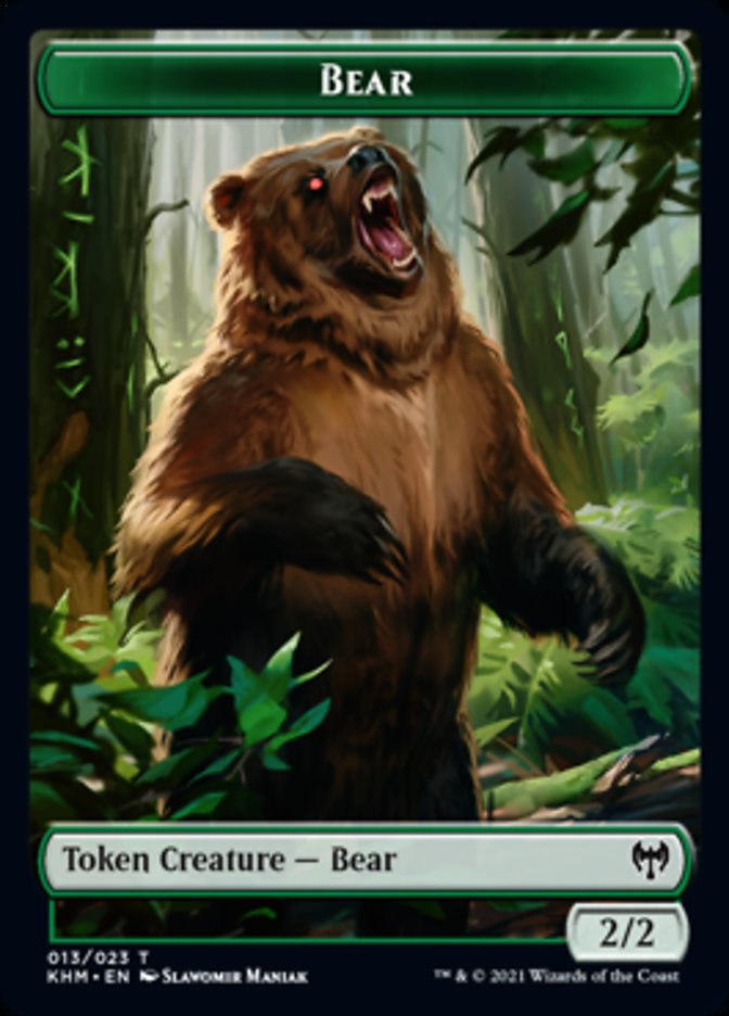 Bear Token [Kaldheim Tokens] | I Want That Stuff Brandon