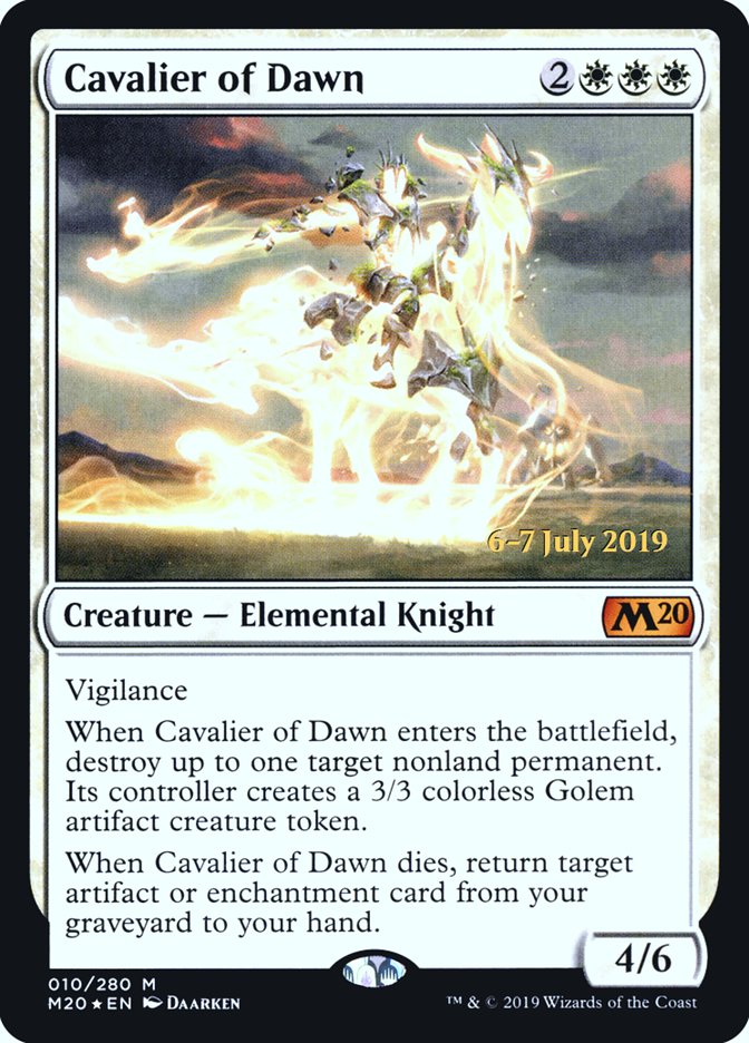 Cavalier of Dawn [Core Set 2020 Prerelease Promos] | I Want That Stuff Brandon