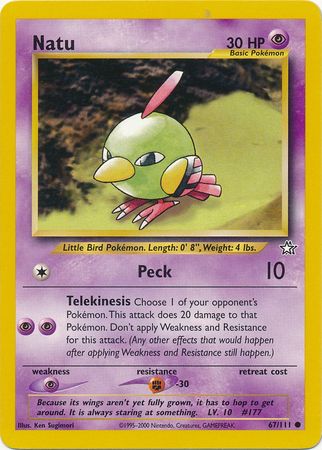 Natu (67/111) [Neo Genesis Unlimited] | I Want That Stuff Brandon