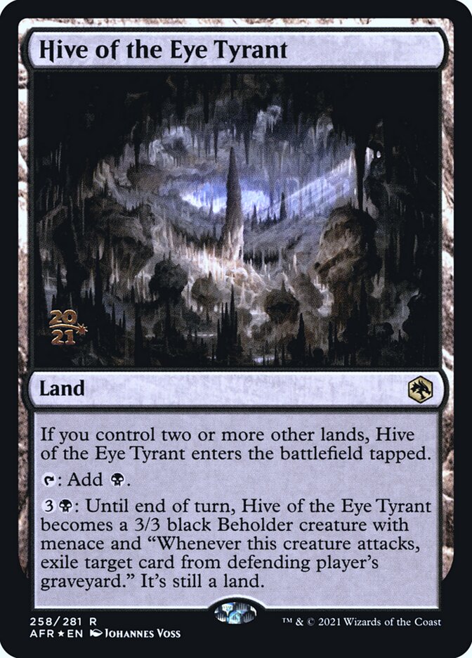 Hive of the Eye Tyrant [Dungeons & Dragons: Adventures in the Forgotten Realms Prerelease Promos] | I Want That Stuff Brandon