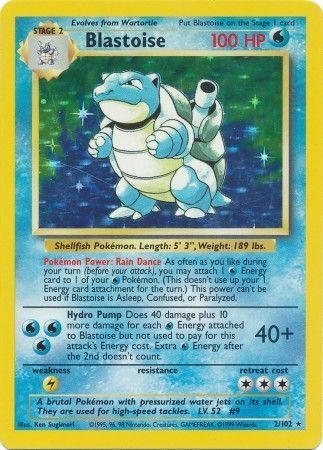 Blastoise (2/102) [Base Set Unlimited] | I Want That Stuff Brandon