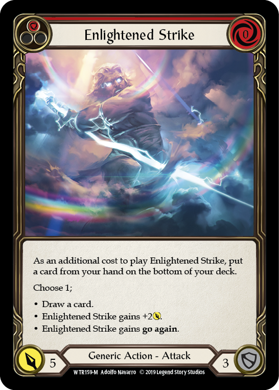 Enlightened Strike [WTR159-M] Alpha Print Rainbow Foil | I Want That Stuff Brandon