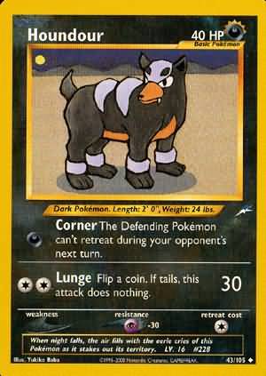 Houndour (43/105) [Neo Destiny Unlimited] | I Want That Stuff Brandon