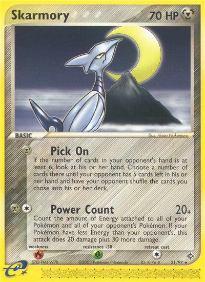 Skarmory (21/97) [EX: Dragon] | I Want That Stuff Brandon