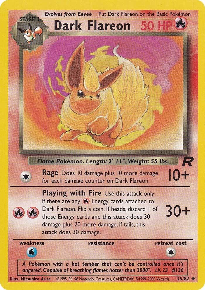 Dark Flareon (35/82) [Team Rocket Unlimited] | I Want That Stuff Brandon