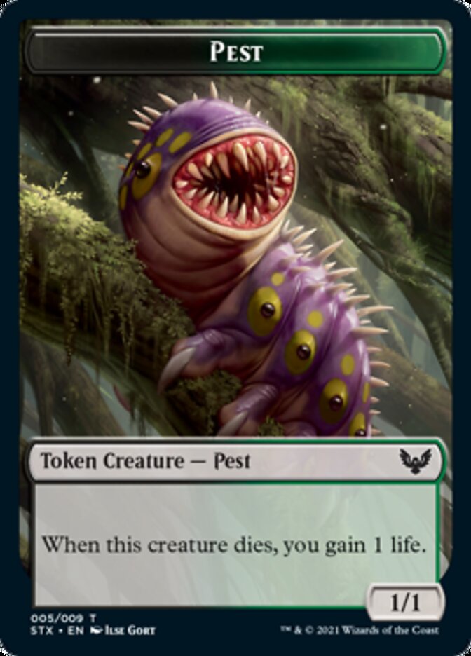 Food // Pest Double-Sided Token [Commander 2021 Tokens] | I Want That Stuff Brandon