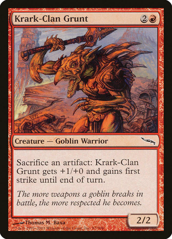 Krark-Clan Grunt [Mirrodin] | I Want That Stuff Brandon