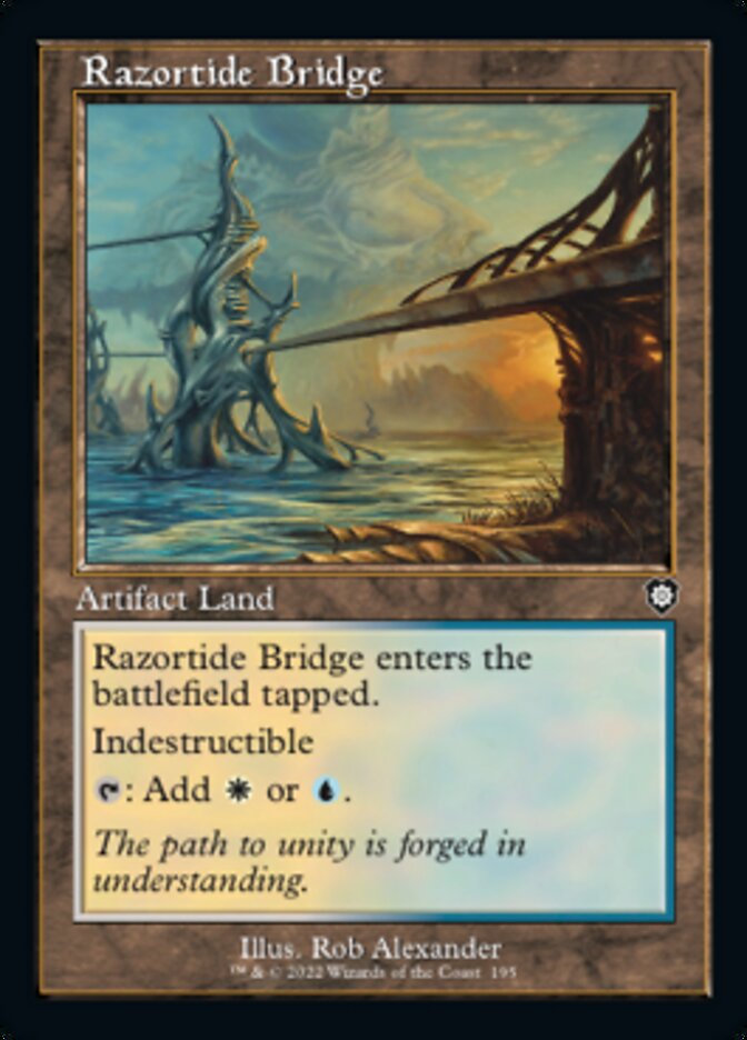 Razortide Bridge (Retro) [The Brothers' War Commander] | I Want That Stuff Brandon