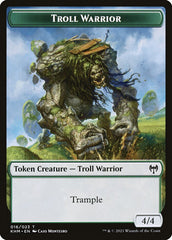 Elf Warrior // Troll Warrior Double-Sided Token [Kaldheim Tokens] | I Want That Stuff Brandon