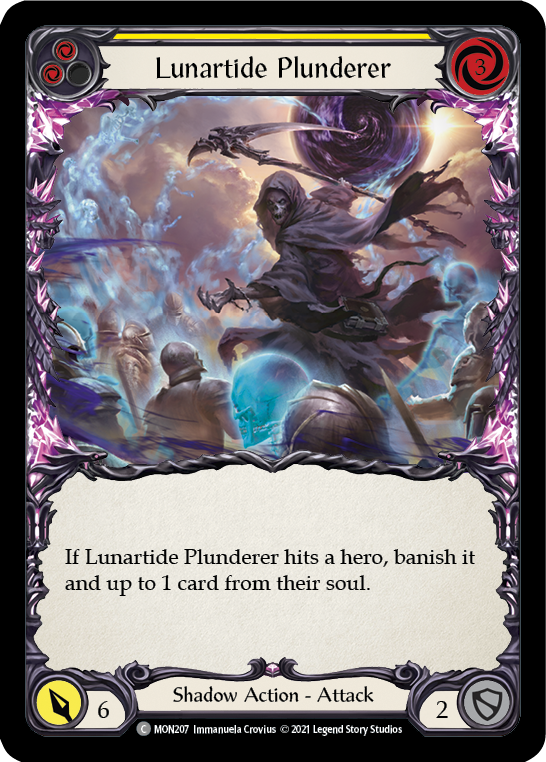 Lunartide Plunderer (Yellow) [MON207] 1st Edition Normal | I Want That Stuff Brandon