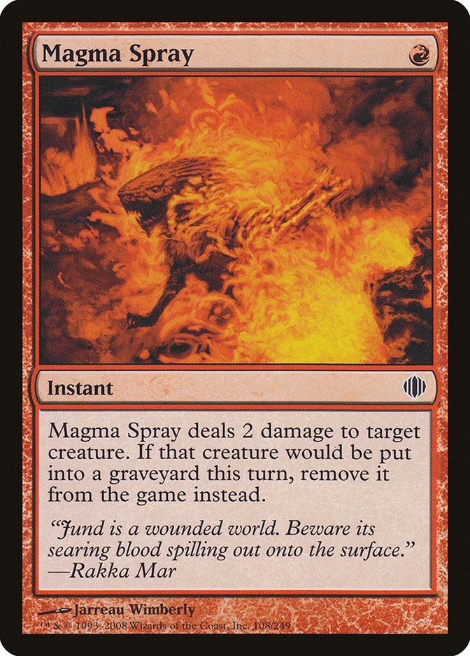 Magma Spray [Shards of Alara] | I Want That Stuff Brandon