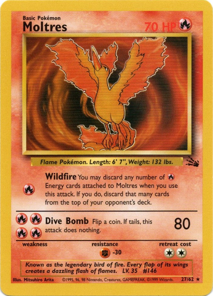 Moltres (27/62) [Fossil Unlimited] | I Want That Stuff Brandon