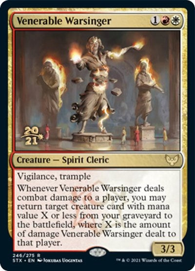 Venerable Warsinger [Strixhaven: School of Mages Prerelease Promos] | I Want That Stuff Brandon