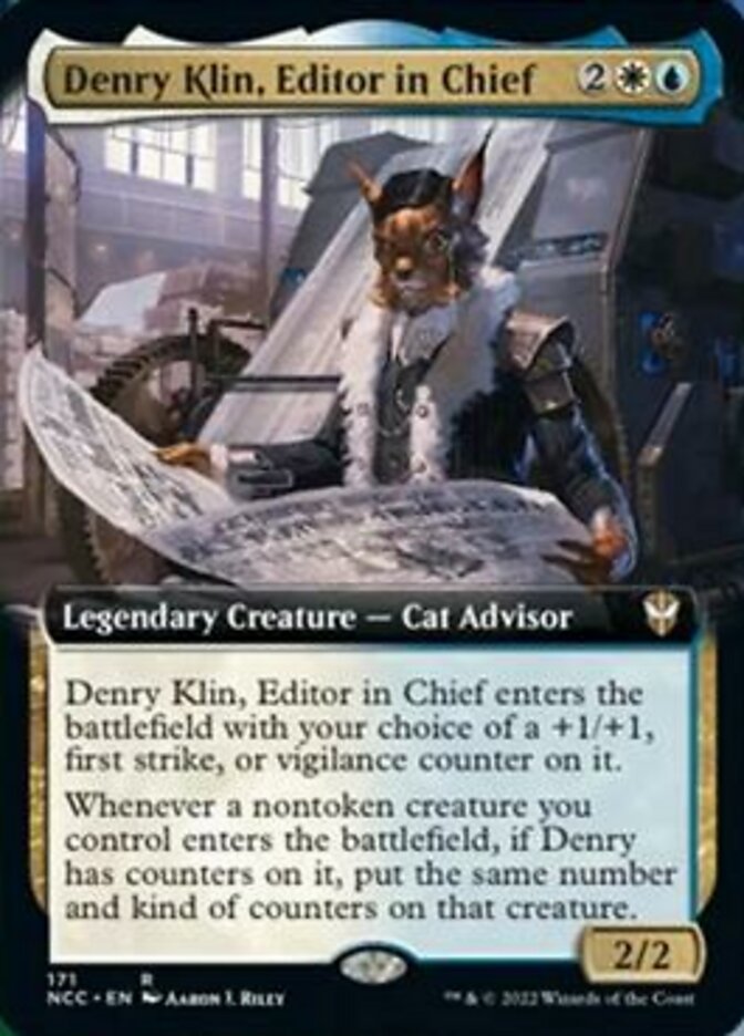 Denry Klin, Editor in Chief (Extended Art) [Streets of New Capenna Commander] | I Want That Stuff Brandon