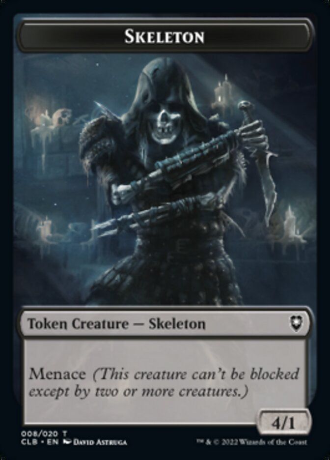 Skeleton Token [Commander Legends: Battle for Baldur's Gate Tokens] | I Want That Stuff Brandon