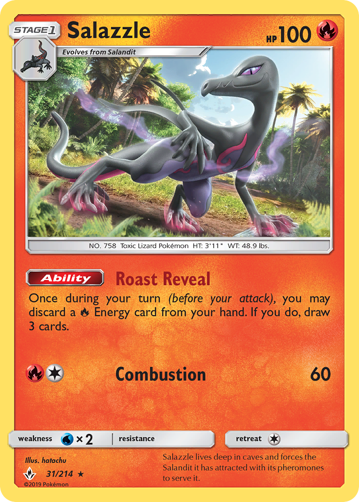 Salazzle (31/214) [Sun & Moon: Unbroken Bonds] | I Want That Stuff Brandon